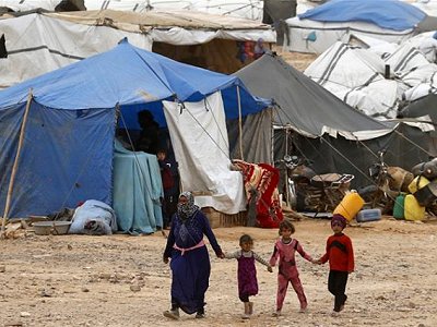 One of the world's many sprawling refugee camps One of the world's many sprawling refugee camps